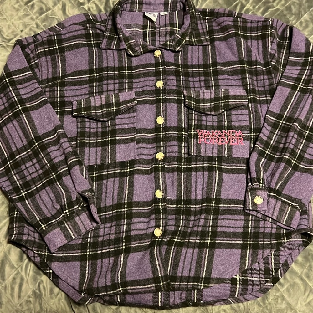 Black Panther plaid shirt